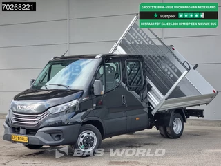 Hoofdafbeelding Iveco Daily Iveco Daily 35C21 3 zijdige Kipper Dubbel Cabine 210PK 3.0L Dubbellucht Airco Cruise LED Camera Tipper Benne Kieper 2m3 Airco