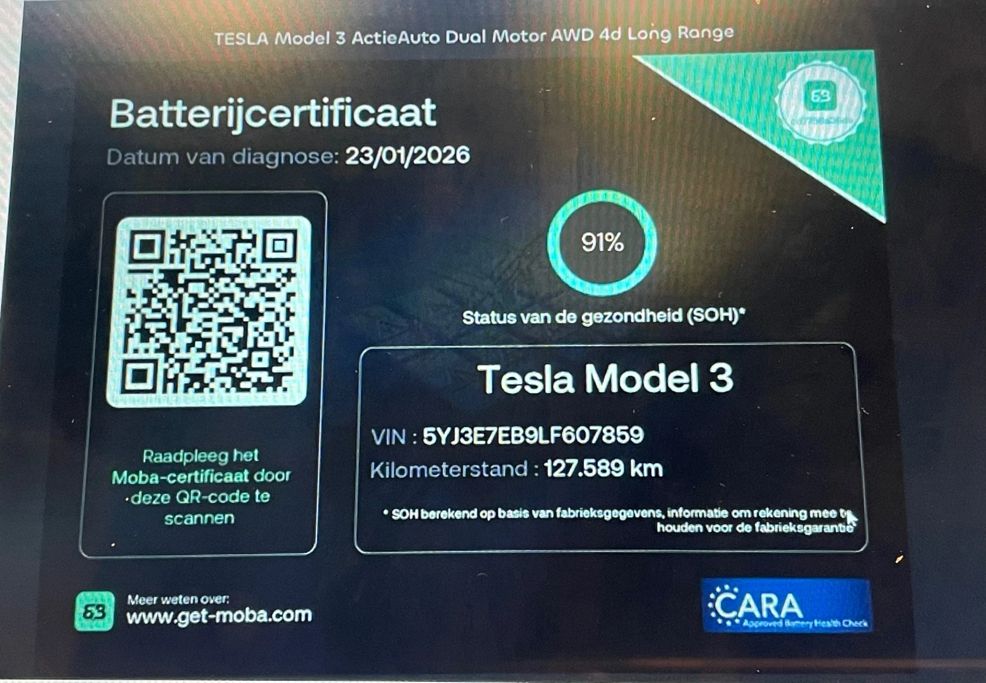 Hoofdafbeelding Tesla Model 3
