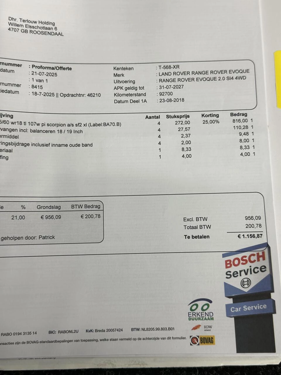 Hoofdafbeelding Land Rover Range Rover Evoque