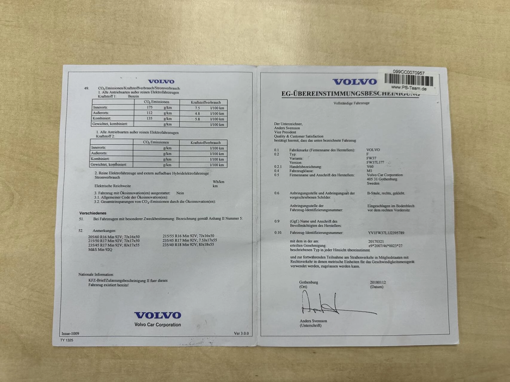 Hoofdafbeelding Volvo V60
