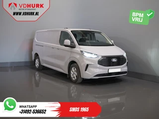 Ford Transit Custom 2.0 TDCI 150 pk L2 Limited BPM VRIJ! (DEMO) Garantie tot 9-29'/ LED/ 2x Schuifdeur/ Stoelverw./ Carplay/ Camera/ PDC/ LMV/ Cruise/ Inductie lader/ Rij Assist