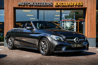 Hoofdafbeelding Mercedes-Benz C-Klasse Mercedes-Benz C-klasse Cabrio 200 AMG Line Airscarf Burmester Multibeam LED Stoelverw. Navigatie 18''LM