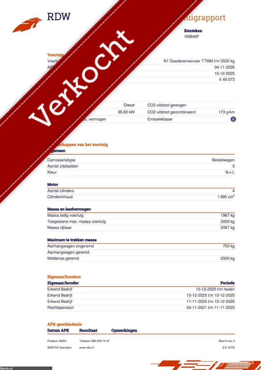 Hoofdafbeelding Ford Transit Custom