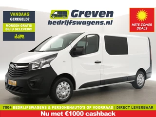 Opel Vivaro 1.6 CDTI L2H1 | MARGE! | Dubbele Cabine | 5 Persoons | Airco Cruise Navigatie Elektrpakket Trekhaak