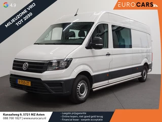 Volkswagen Crafter 140pk L4H3 / L3H2 Dubbele cabine Airco Cruise control Trekhaak Navigatie Carplay  Camera Sidebars Euro6