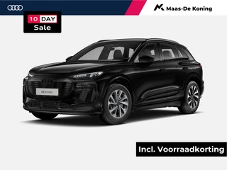 Hoofdafbeelding Audi Q6 e-tron Audi Q6 e-tron Launch edition (B1) e-tron perf 225kW/306pk 100Kw Audi Q6 e-tron Launch edition performance 306 PK · S line zwart leder-kunstleder · Tech plus · Exterieurpakket zwart