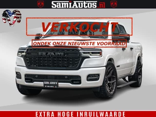 Dodge Ram Pick-Up LIMITED H.O 540PK 706Nm | Massage + Full Option | De Meest Luxe en Volle in zijn Klasse | Comfortabele Dubbele Cabine met Royale 5 Zitplaatsen | BPM vrij | Nu Leverbaar uit Voorraad | Voorraad Nr 2298 - 7479