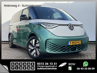 Hoofdafbeelding Volkswagen ID. Buzz Volkswagen ID. Buzz 5-Pers 1st 77kWh 204pk Adap.cruise. Camera Carplay Beauty!