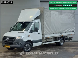 Mercedes Sprinter 519 CDI 3.0L V6 Automaat 484cm Dubbellucht Huif Bakwagen 190PK Airco Cruise Euro6 Meubelbak Koffer Airco