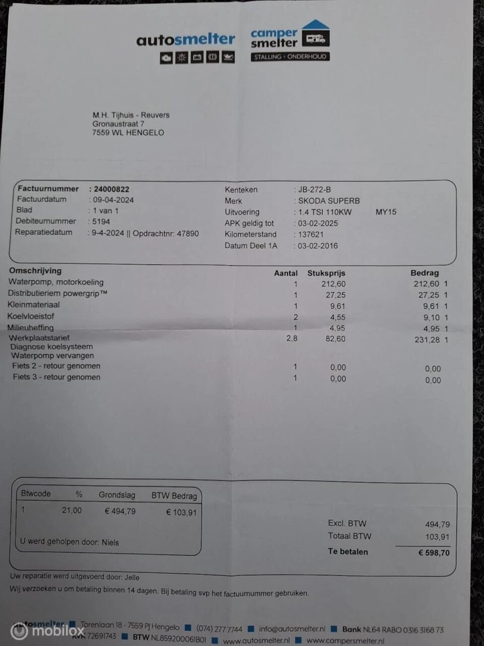 Hoofdafbeelding Škoda Superb