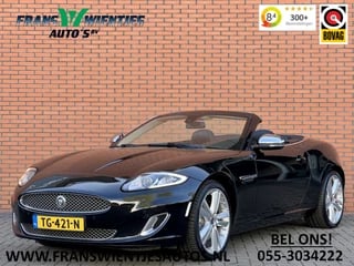 Jaguar XK 5.0 V8 Convertible Portfolio | 385 PK! | Leder | Navigatie | 20" Lichtmetaal | LED | Stuurwiel verwarming | Bluetooth | Camera | Stoelverwarming | Elektrische Memory Stoelen |