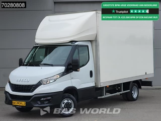 Iveco Daily 35C14 Bakwagen Achterdeuren Dubbellucht Airco Cruise Euro6 Meubelbak Koffer Airco Cruise control