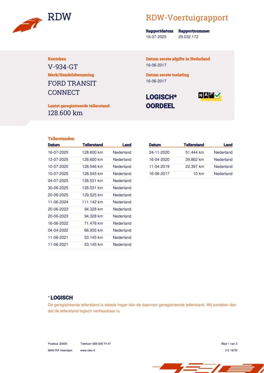 Hoofdafbeelding Ford Transit Connect