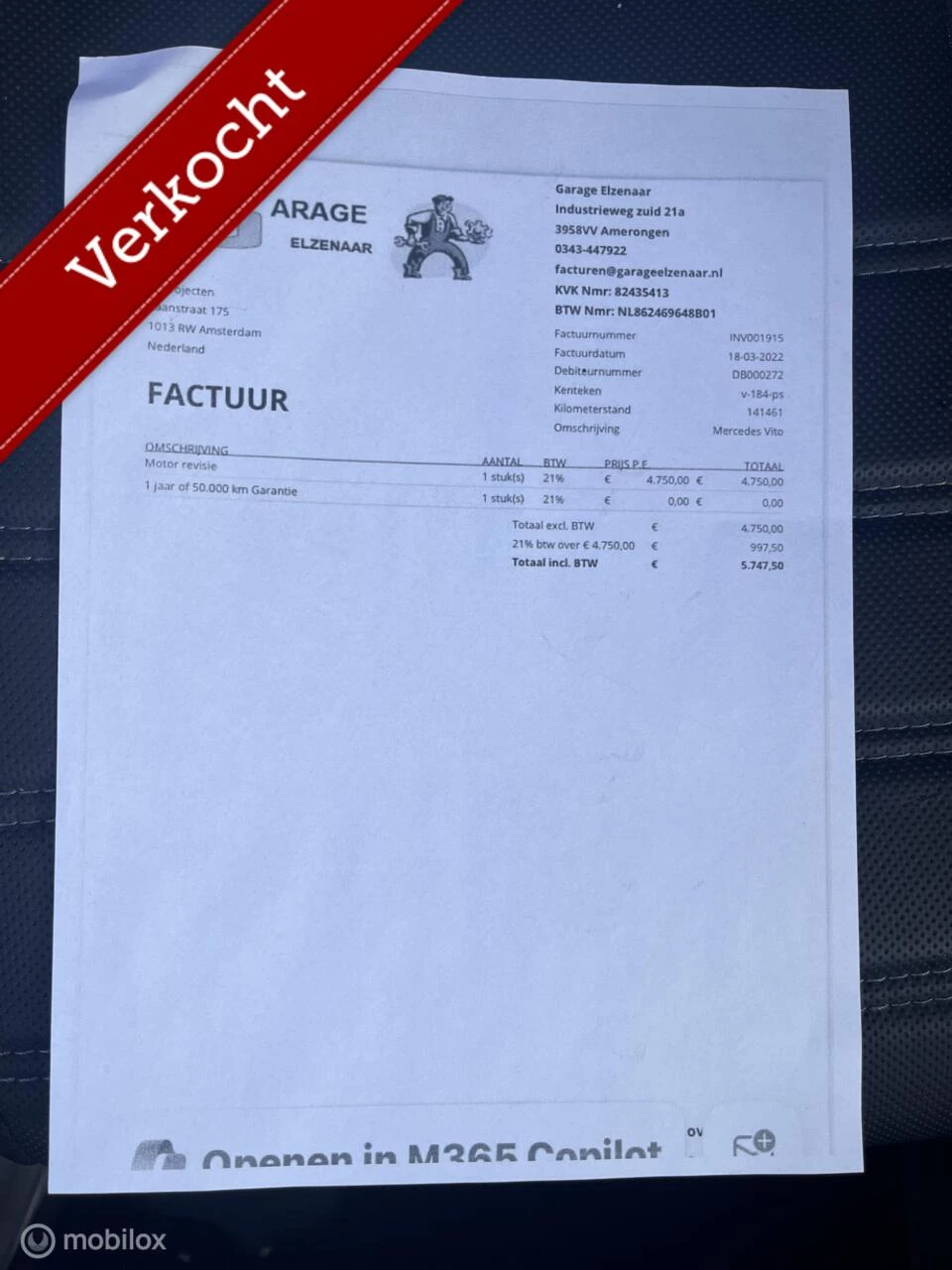 Hoofdafbeelding Mercedes-Benz Vito