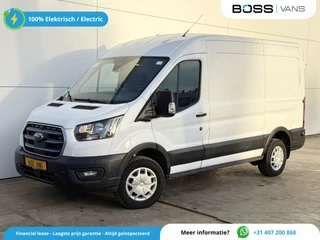 Hoofdafbeelding Ford E-Transit Ford E-Transit 390 75kWh 184PK 390 Elektrisch 75kWh 334km WLTP BEV Snelladen L2H2 Climate Control Tachograaf Carplay 360° Camera Stoelverwarming Parkeersensoren voor achter Laadkabel