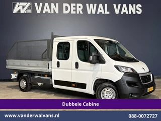 Peugeot Boxer 2.0 BlueHDI 130pk Pick up Dubbel Cabine Open laadbak Euro6 Airco | 7-Zits | Trekhaak | Navigatie
