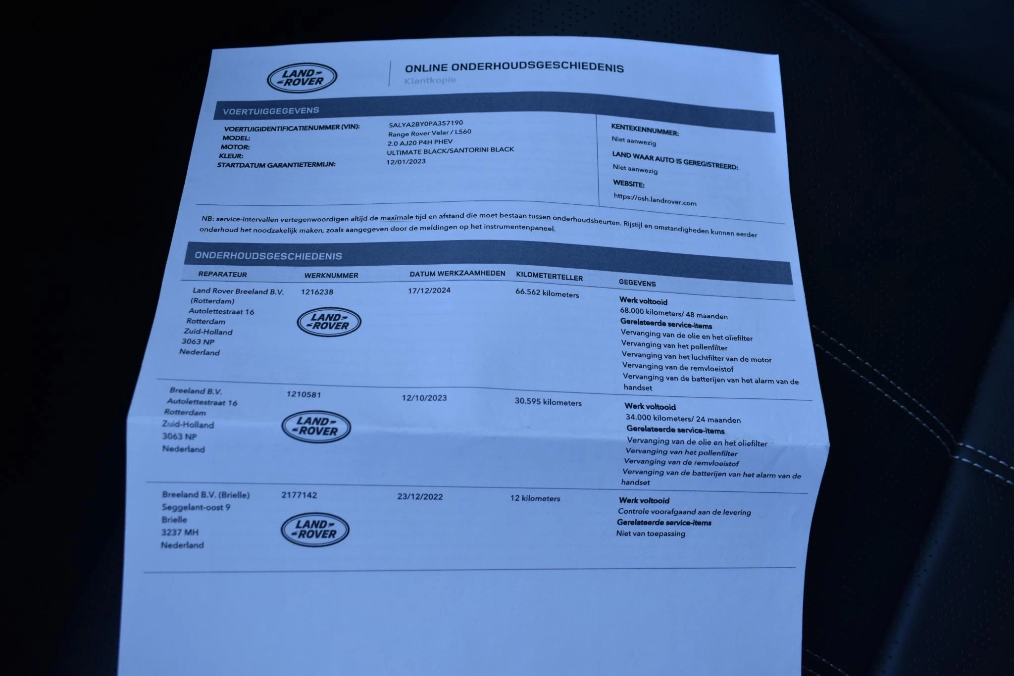 Hoofdafbeelding Land Rover Range Rover Velar