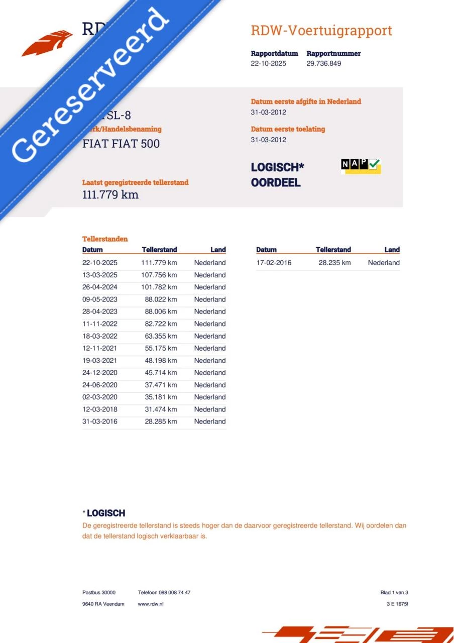 Hoofdafbeelding Fiat 500C