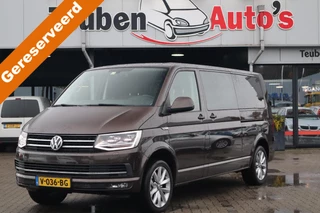 Volkswagen Transporter 2.0 TDI L2H1 DC Highline Lederen interieur, Stoelverwarming, Navigatie, Trekhaak, Cruise control, LED