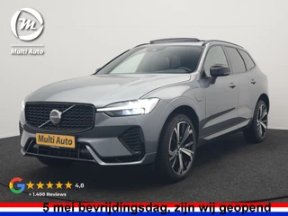 Volvo XC60 T6 AWD R-Design PHEV 350pk Dealer O.H. | Panodak | Adaptive Cruise | Camera | Lederen Sportstoelen Memory & Verwarmd | Harman / Kardon | Stuur Verwarmd | 21"L.M | Apple Carplay | Keyless | Blis | Navigatie | DAB | Plug In Hybrid