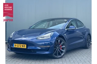 Tesla Model 3 BWJ 2020 Performance 463 PK AWD 75 kWh CAMERA / LEDER / PANORAMA / LMV / CRUISE / BLUETOOTH / NAVI / KEYLESS / STOELVERW.