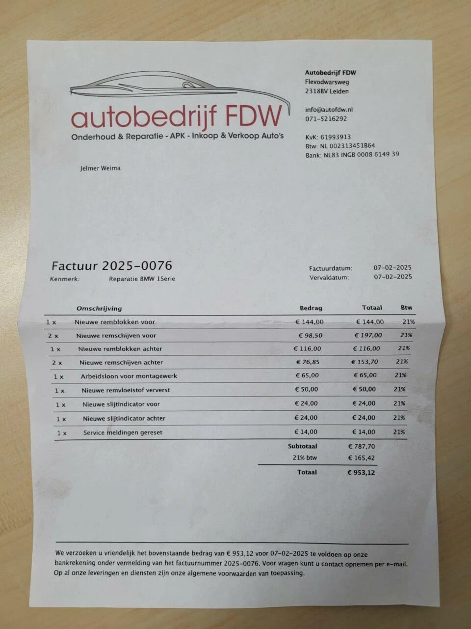 Hoofdafbeelding BMW 1 Serie