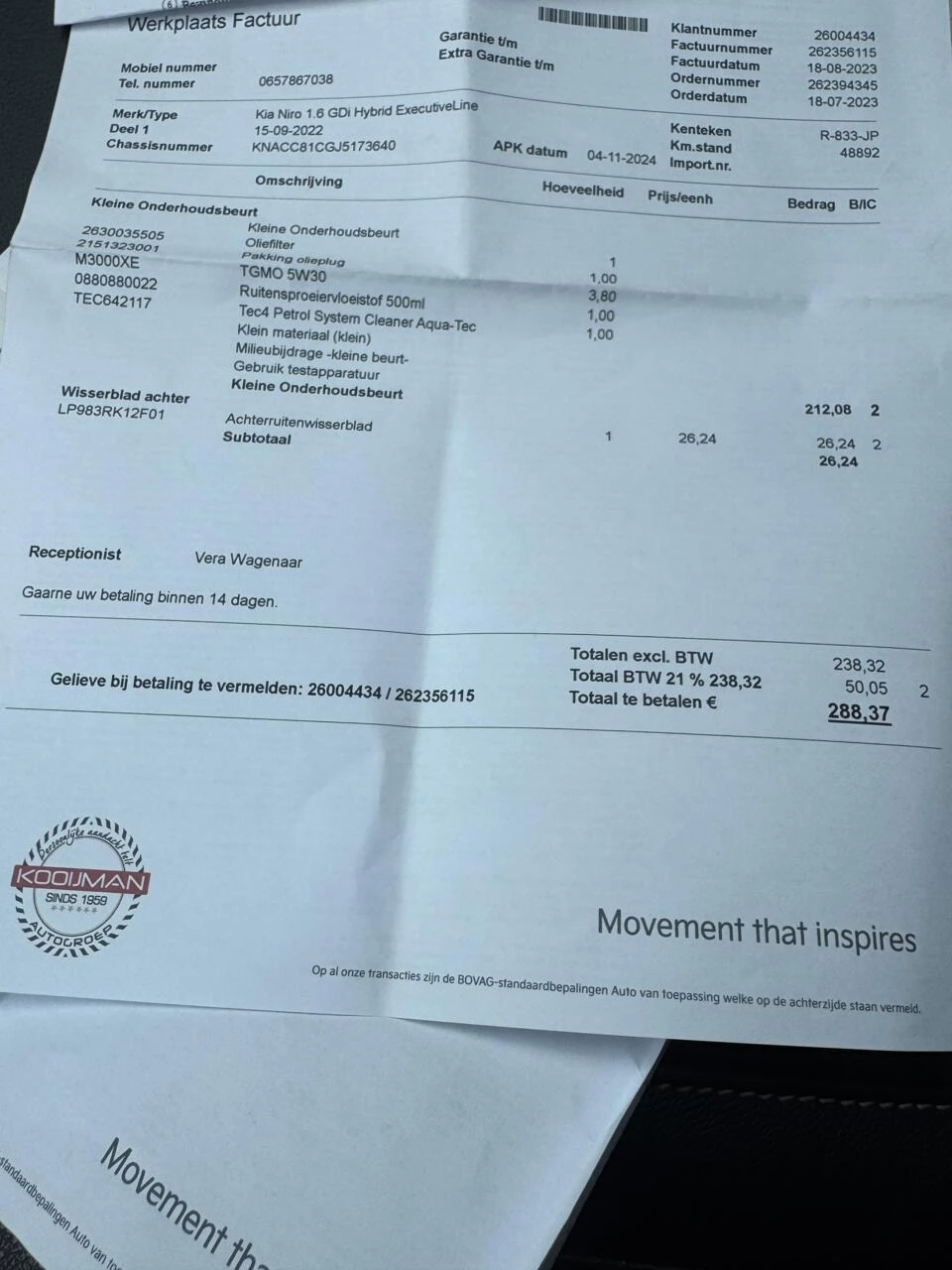 Hoofdafbeelding Kia Niro