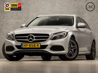 Mercedes-Benz C-Klasse Estate 350e AMG Sport 279Pk Automaat (NAVIGATIE, LUCHTVERING, LEDER, 360 CAMERA, STOELVERWARMING, ELEK SPORTSTOELEN, ADAPTIVE CRUISE, KEYLESS START, NIEUWSTAAT)