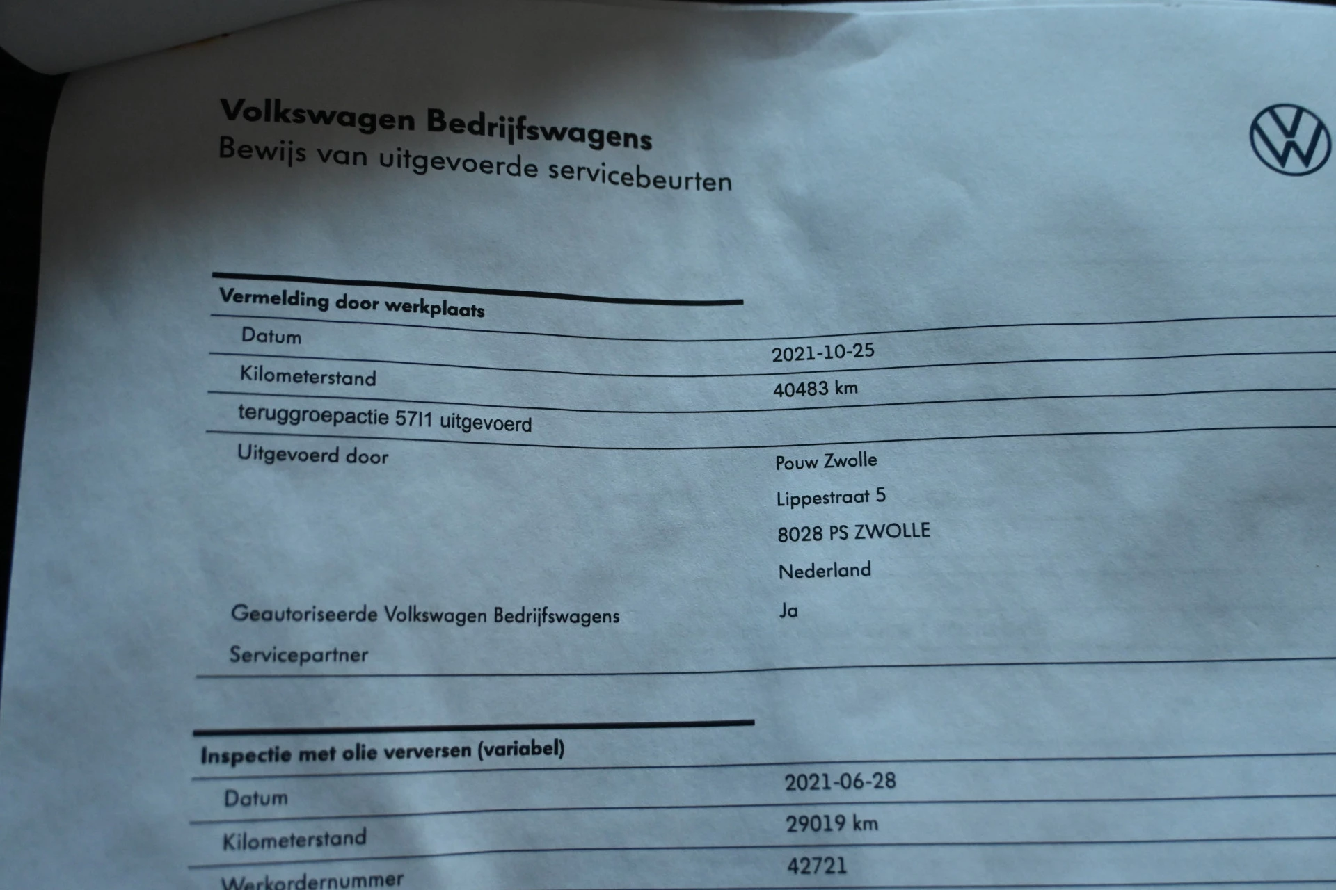 Hoofdafbeelding Volkswagen Transporter