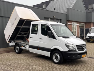 Mercedes-Benz Sprinter 311 2.2 CDI 366 DC Automaat Veegvuilkipper Kipper Airco Navigatiesysteem Telefoonverbinding 7-Persoons 1e eigenaar ex overheid open laadbak Pick-up Kieper Euro 6 Vuilniswagen Snipperwagen