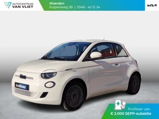 Fiat 500e Icon 42 kWh | SEPP Subsidie € 2.000,- beschikbaar | Keyless | Navi | Carplay | 16''LM | PDC |