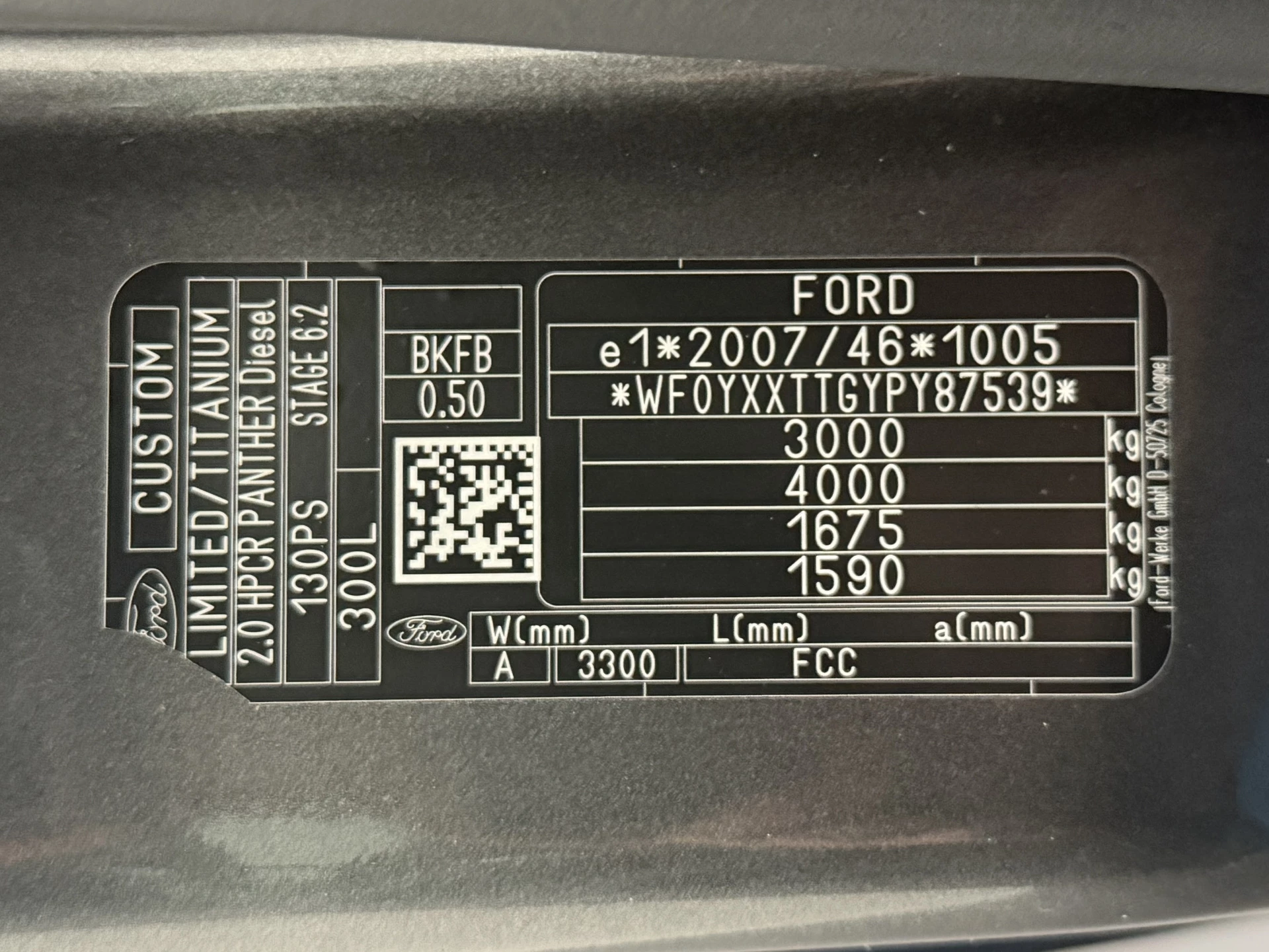 Hoofdafbeelding Ford Transit Custom