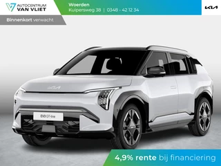 Hoofdafbeelding Kia EV3 Kia EV3 GT-Line 81.4 kWh | Levering Juni | 600km Rijbereik | Navi | 19" | Adapt. Cruise | Clima | Schuif/Kanteldak | Stoel&Stuurverw. | Priv Glass | BSM | Harman Kardon | LED | Private Lease € 614,- Actie !