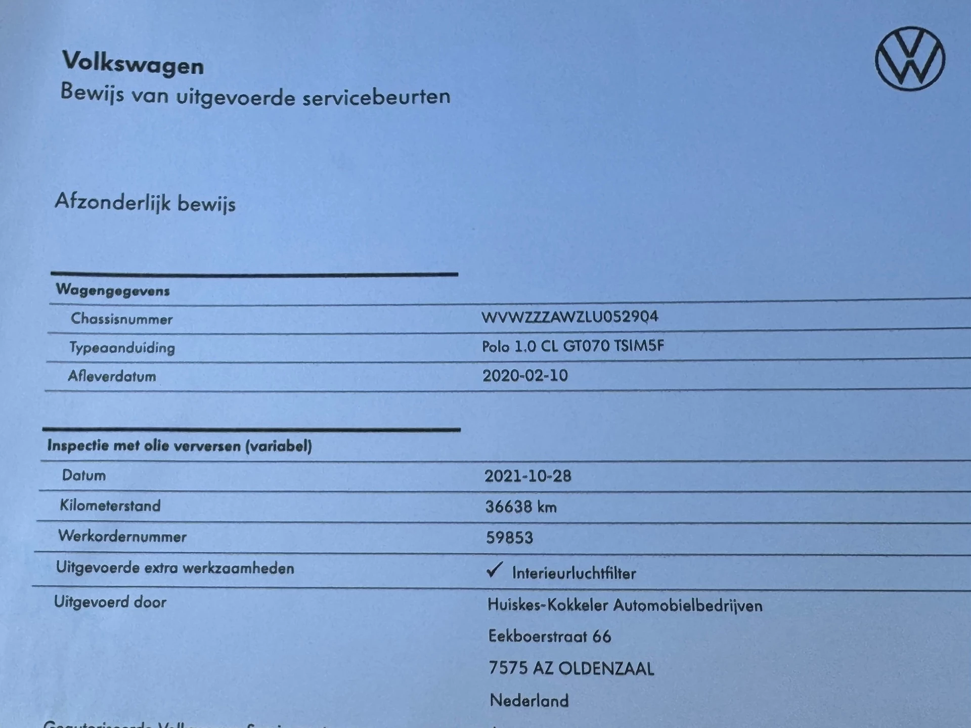 Hoofdafbeelding Volkswagen Polo