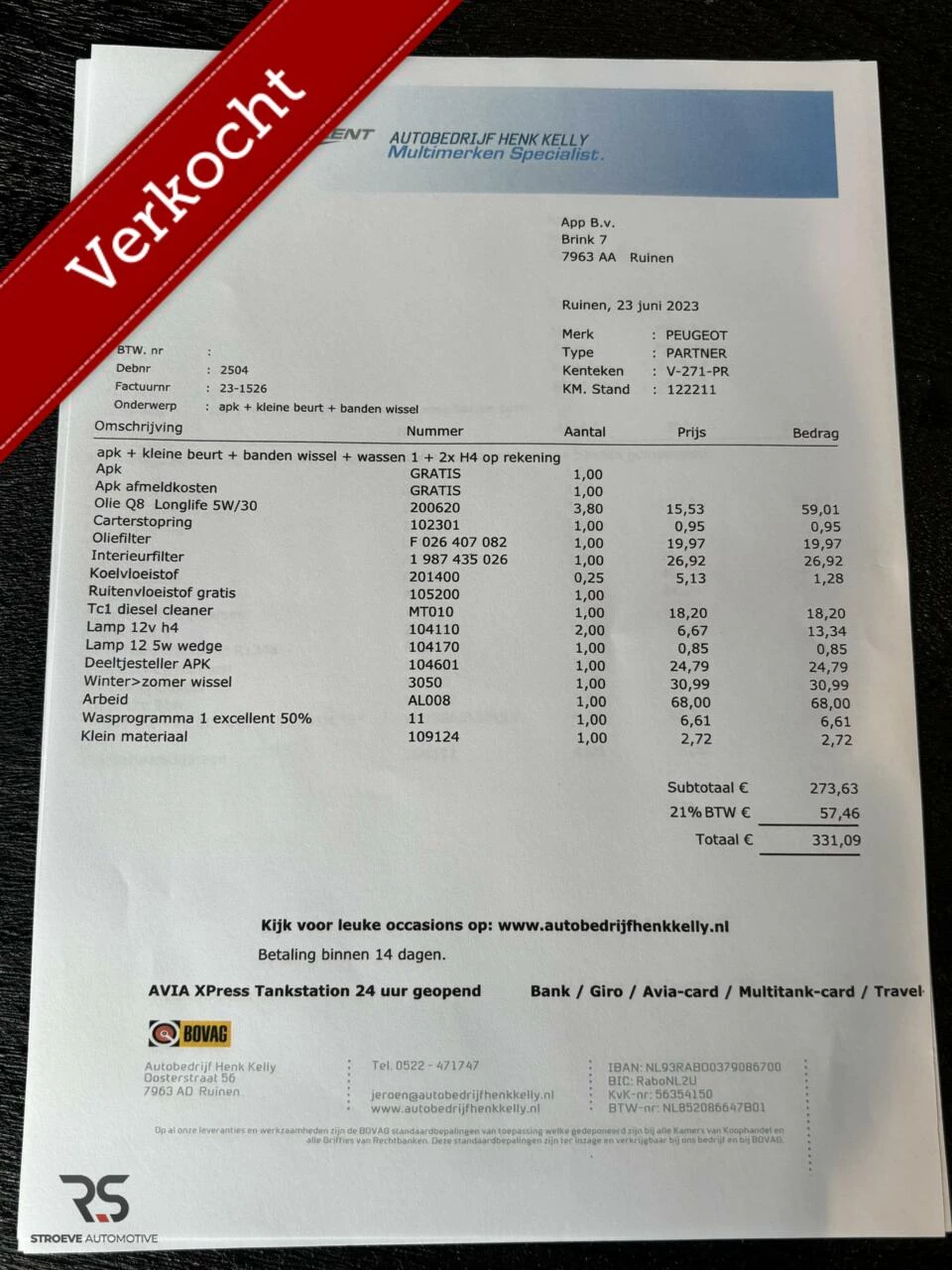 Hoofdafbeelding Peugeot Partner