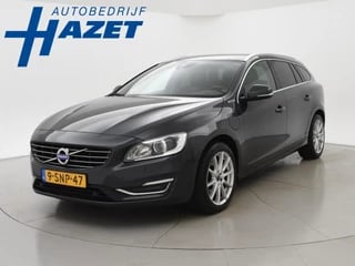 Volvo V60 2.4 D6 AWD PLUG IN HYBRID SUMMUM + TREKHAAK / LEDER