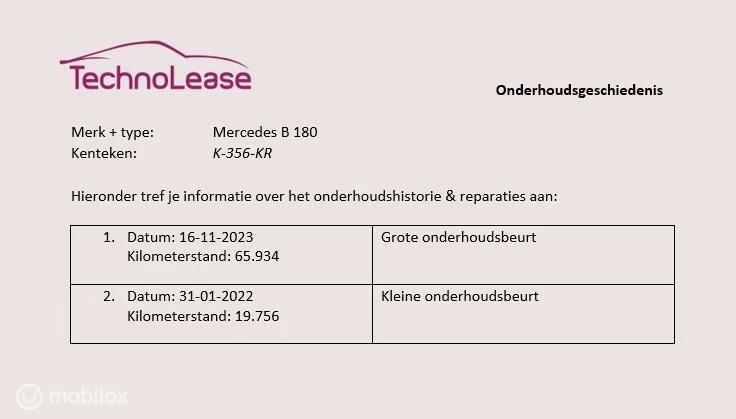 Hoofdafbeelding Mercedes-Benz B-Klasse