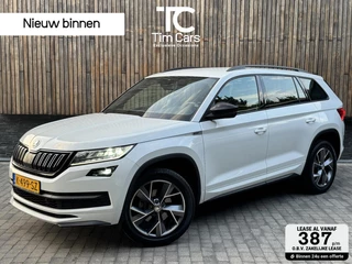 Skoda Kodiaq 1.5 TSI Sportline Automaat | Trekhaak uitklapbaar | Navigatiesysteem | Stoelverwarming | Stuurverwarming | Getint glas | Cruise control adaptief | Dodehoek detectie | Achteruitrijcamera | Parkeersensoren voor en achter