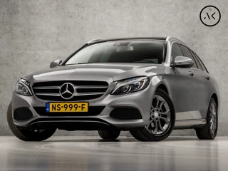 Mercedes-Benz C-Klasse Estate 180 AMG Sport 157Pk Automaat (DUBBEL PANORAMADAK, 1e EIGENAAR, NAVIGATIE, STOELVERWARMING, GETINT GLAS, LEDER, SPORTSTOELEN, ELEK ACHTERKLEP, CRUISE CONTROL, NIEUWSTAAT)