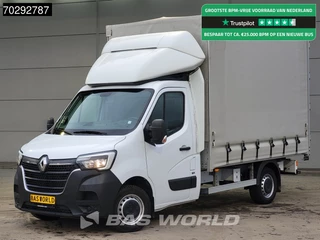 Renault Master 145PK Schuifzeilen Achterdeuren Bakwagen LED Airco Cruise Euro6 Meubelbak Koffer Zeilen Zeilenwagen Schuifzeil Airco Cruise control