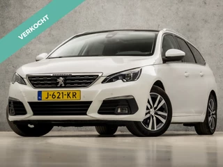 Peugeot 308 SW 1.2 PureTech Deluxe (PANORAMADAK, APPLE CARPLAY, GROOT NAVI, 360 CAMERA, LEDER, SPORTSTOELEN, TREKHAAK, GETINT GLAS, LED KOPLAMPEN, NIEUWSTAAT)