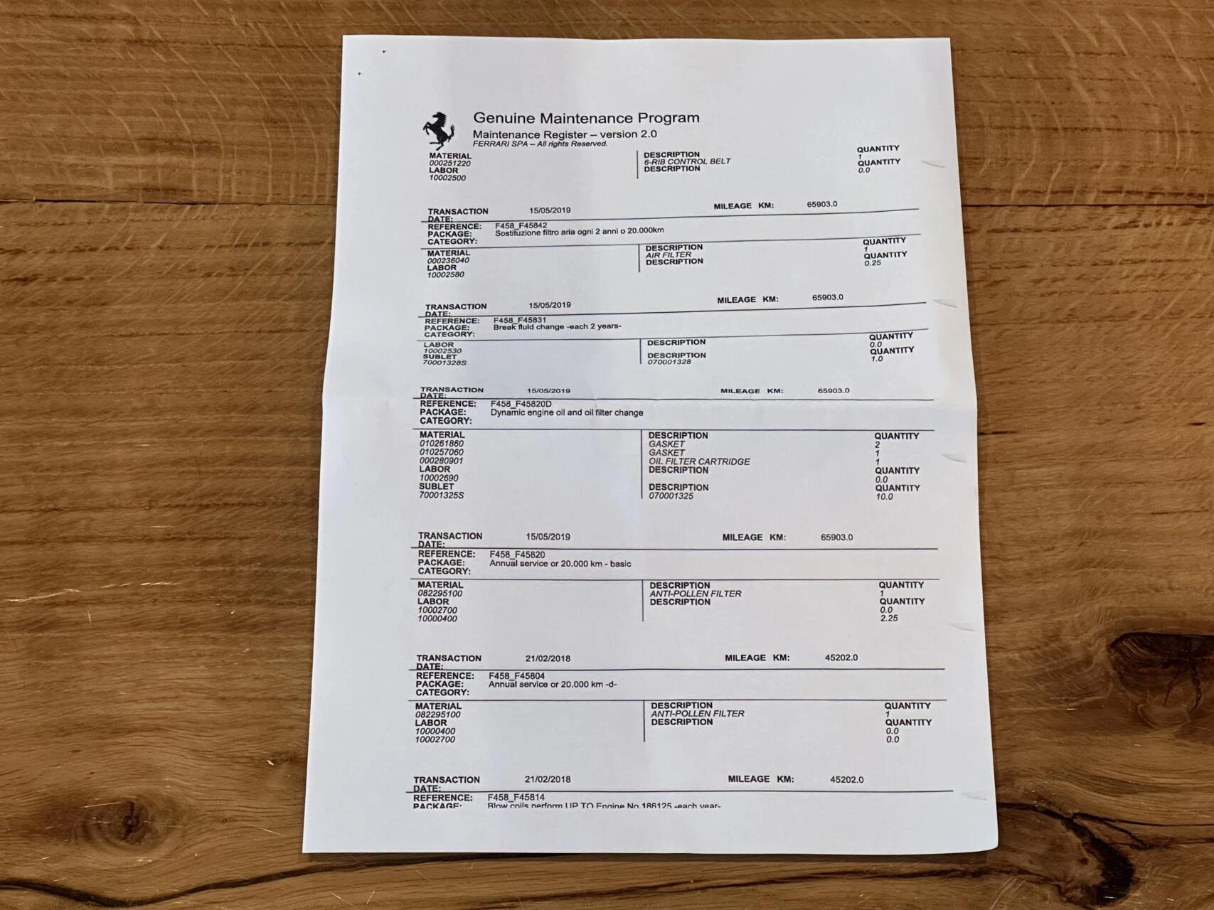 Hoofdafbeelding Ferrari 458