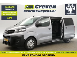 Opel Vivaro 2.0 CDTI L3H1 145PK Automaat | 9 Persoons | EX BTW / Incl. BPM | Airco Cruise Carplay PDC 2xSchuifdeur Elektrpakket