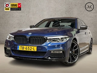 BMW 5 Serie 520i M Sport High Executive 184Pk Automaat (PANORAMADAK, M PAKKET, GROOT NAVI, MEMORY SEATS, 360 CAMERA, STOELVERWARMING, GETINT GLAS, SFEERVERLICHTING, NIEUWSTAAT)
