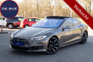 Hoofdafbeelding Tesla Model S Tesla Model S Facelift|Free SuperCharge|Panoramadak|BTW|21 inch Turbine|SOH 93|Leder|Titanium|Org. NL|2 eig.|Dealer Onderhouden