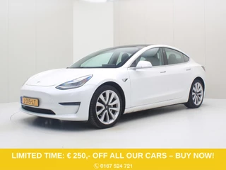 Tesla Model 3 Long-Range AWD 351pk 75 kWh [ AUTOPILOT+19'' LMV+620KM WLTP+PREMIUM AUDIO ]