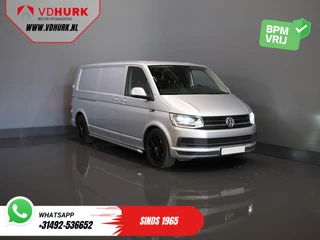 Volkswagen Transporter 2.0 TDI 140 pk DSG Aut. L2 Highline BPM VRIJ! LED/ 2x schuifdeur/ Stoelverw./ Standkachel/ Riem V.V/ Sidebars/ 18''LMV/ Camera/ Cruise/ Trekhaak/ Airco