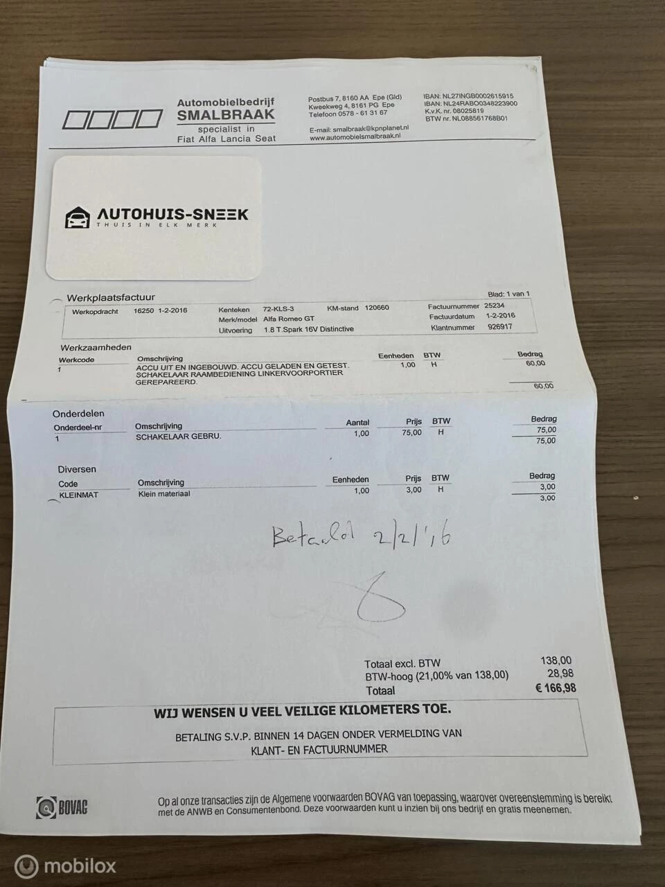 Hoofdafbeelding Alfa Romeo GT