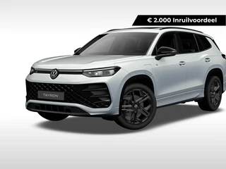 Volkswagen Tayron R-Line-Edition 1.5 eHybrid 204 pk 6 versn. DSG ·  Assistance pakket plus · Design pakket  · Design pakket 'black style' ·  Lederpakket 'varenna' met ergoactive-plus-stoelen vóór ·  Trekhaak incl. aanhangermanoeuvreerhulp ‘trailer assist’ ·