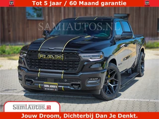 Dodge Ram 1500 Limited Night H.O 540HP 706Nm | Massage + Full Option | De Meest Luxe en Volle Pick-Up in zijn Klasse | Comfortabele Dubbele Cabine met Royale 5 Zitplaatsen | BPM vrij | Nu Leverbaar uit Voorraad | Voorraad Nr 2295 - 8559